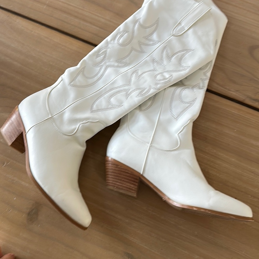 White Cowboy Boot